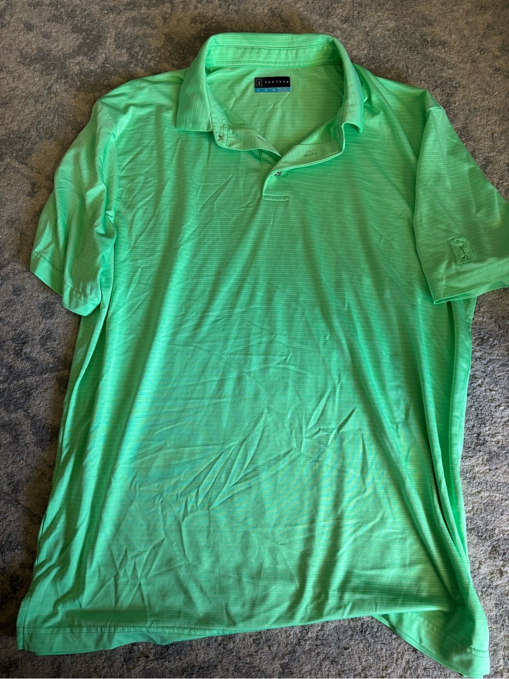 PGA Tour Men’s Bright Green Polo Shirt